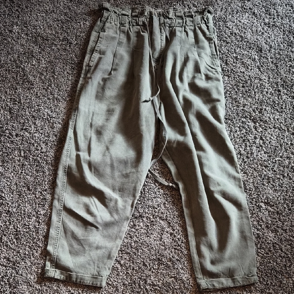Free People Olive..barrel Pants